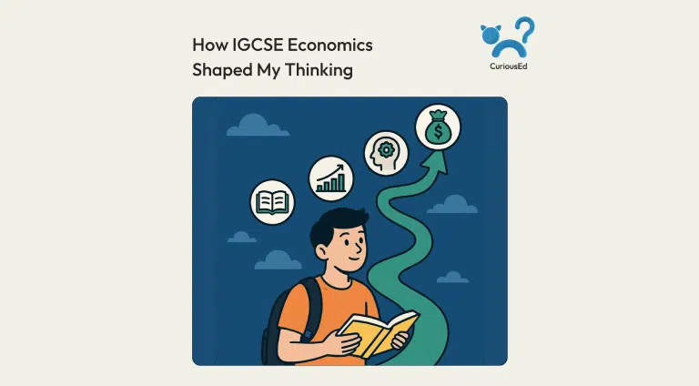Young learner gaining insights through IGCSE Economics at CuriousEd
